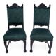 A pair of antique chairs on lion's paws, Western Europe, circa 1920.