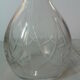 Decanter old cut glass collar facets
