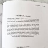 Carrara marble coffee table (Italy)