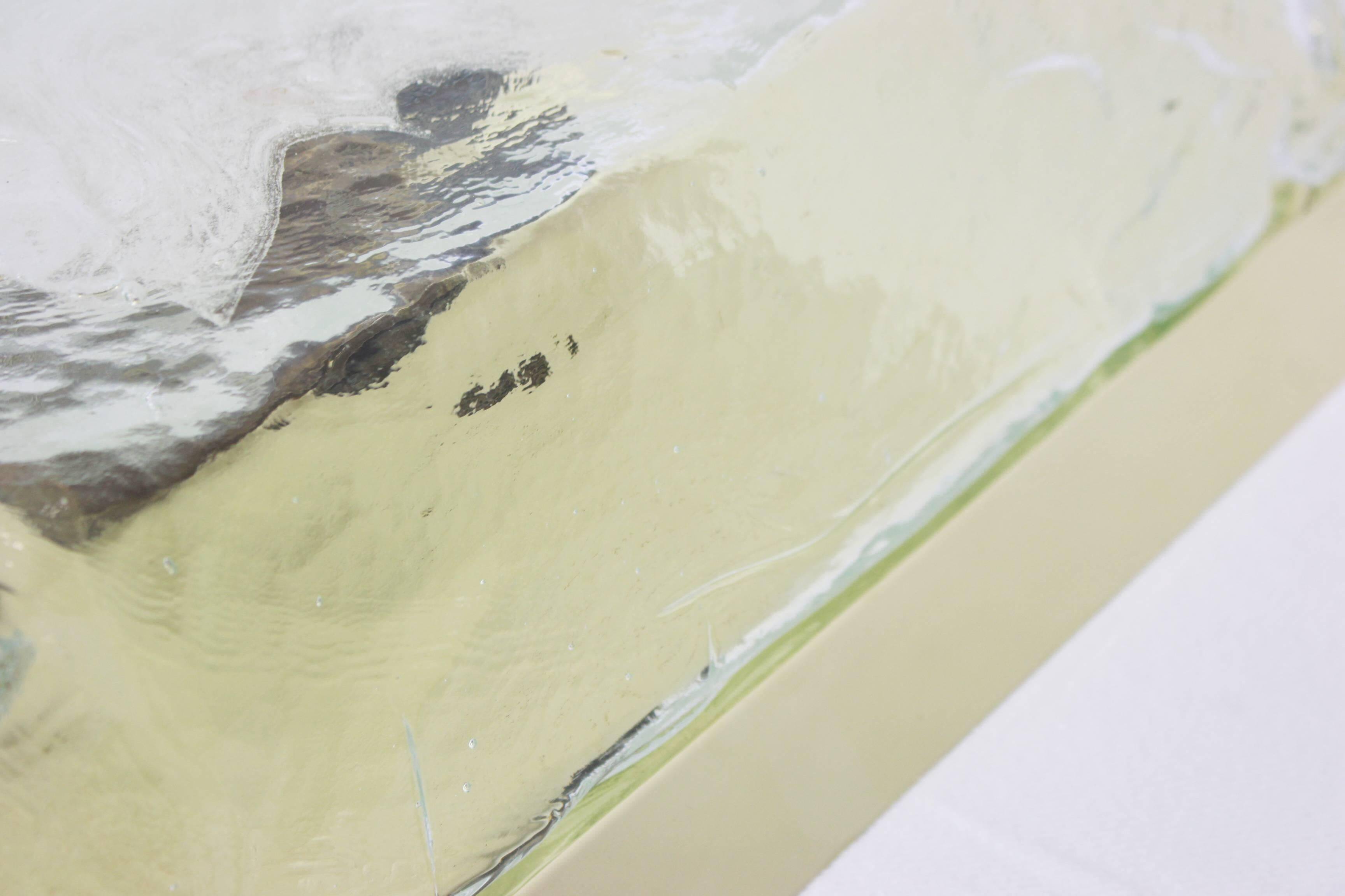 Square ceiling light Kalmar in organic Murano glass, Austria, 1960s.