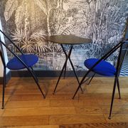 Set of 2 stools and Yamakado side table.