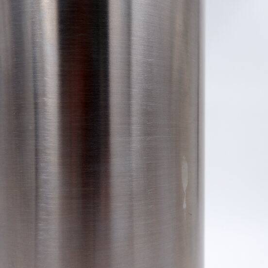 Brushed Aluminum large vase H:40cm