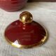Saint Clément Art Deco Burgundy and Gold Sugar Bowl