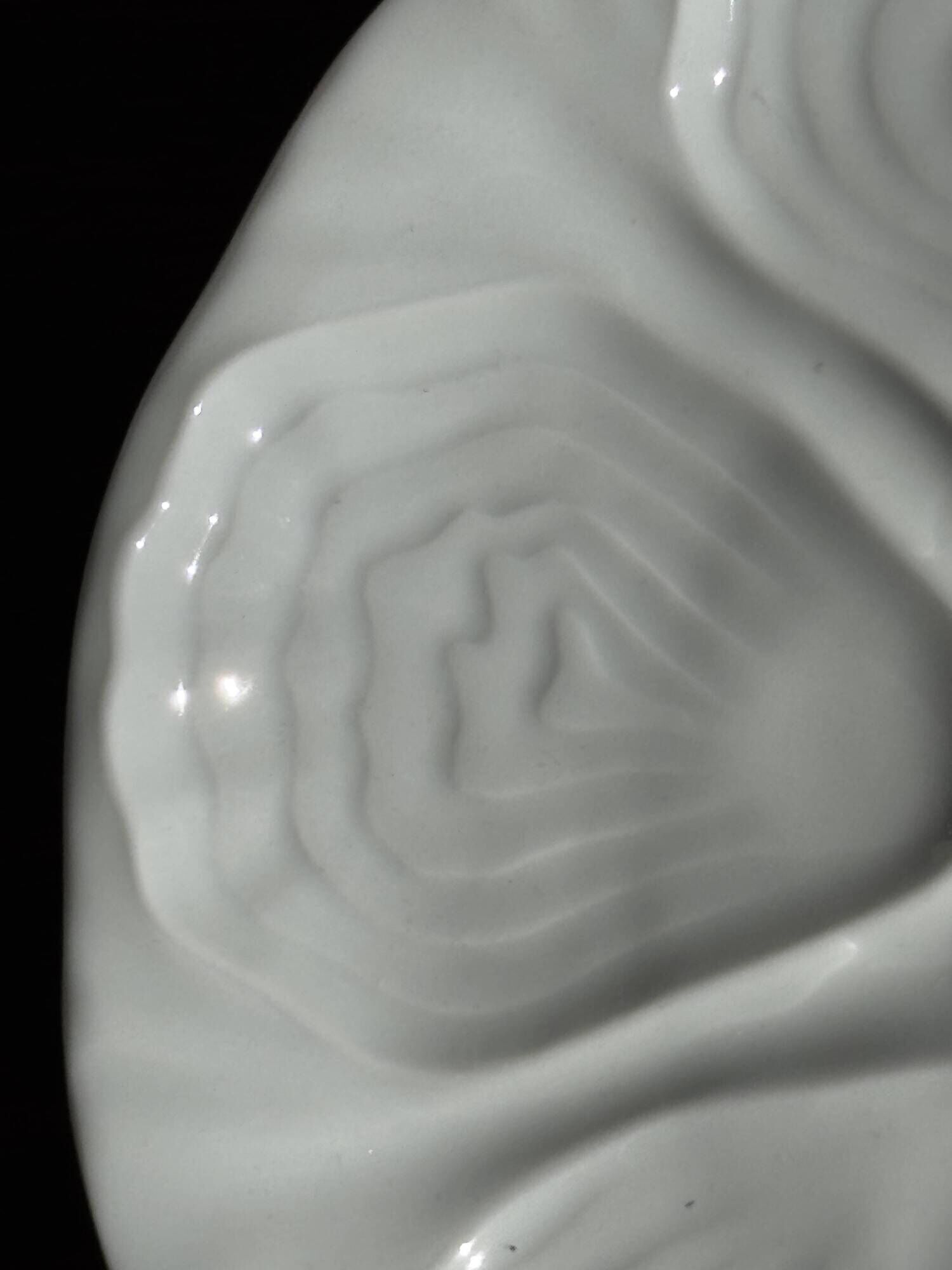 Set of 4 oyster plates Limoges France D25