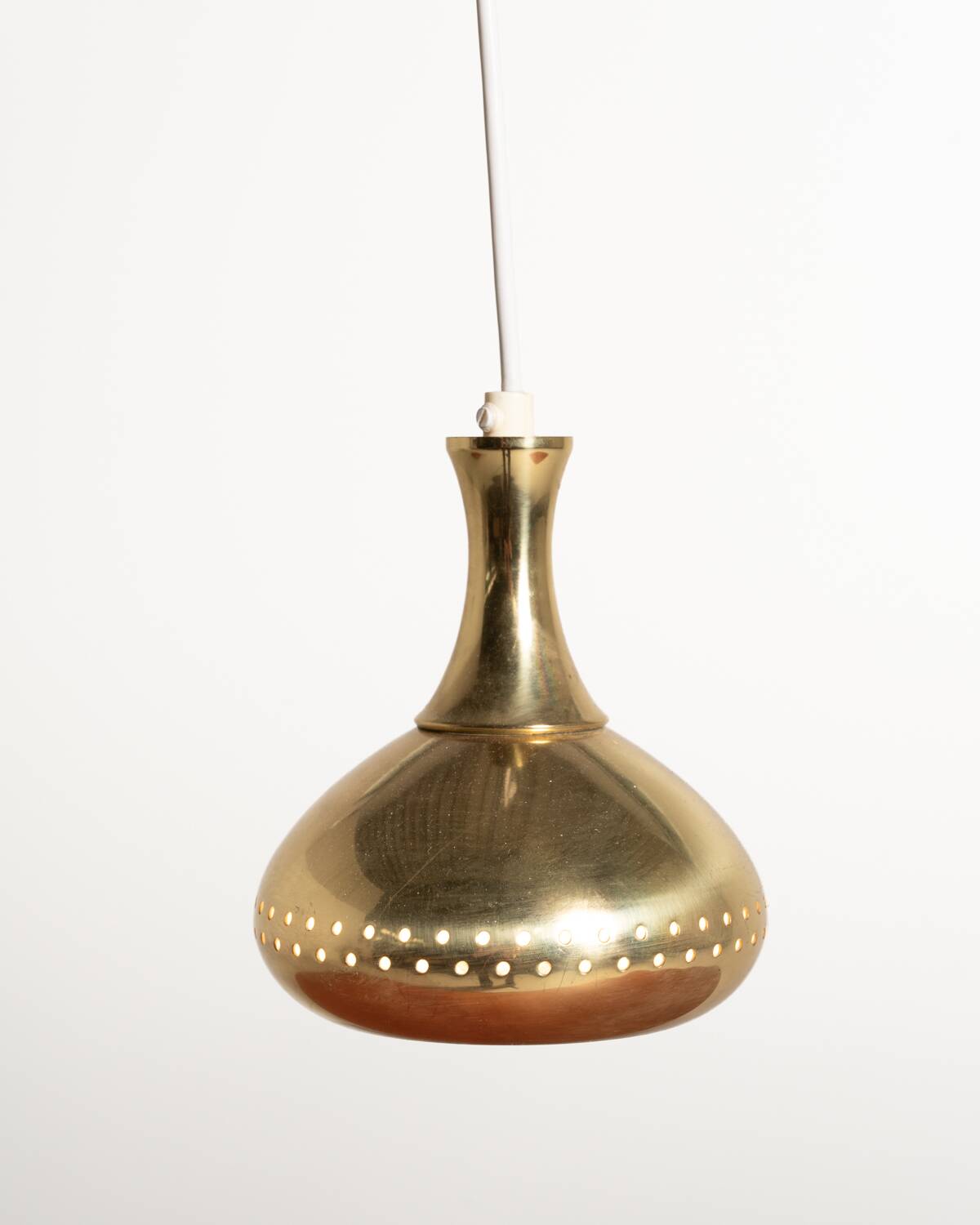 Brass pendant lamp by Scandi-Lamp, 1960s/70s