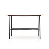 Coffee table with a wooden top, 1950s.