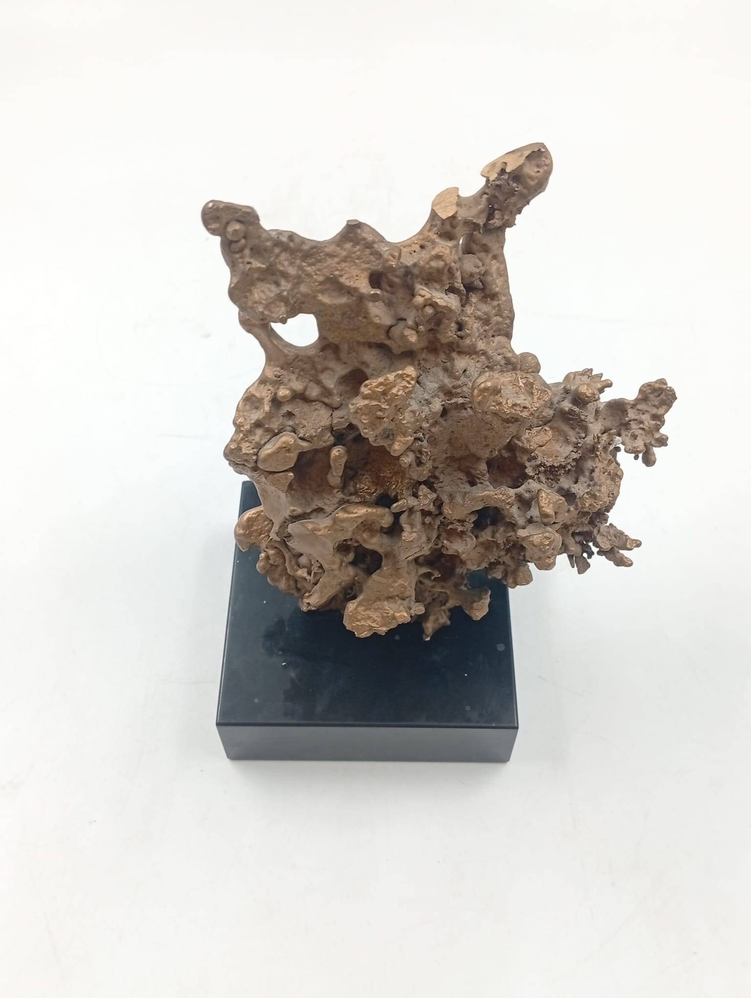 Organic Sculpture Brutalist Modernist Midcentury Gilded Bronze Casting