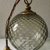 Hanging ball vintage smoked glass