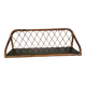 Vintage rattan wall shelf