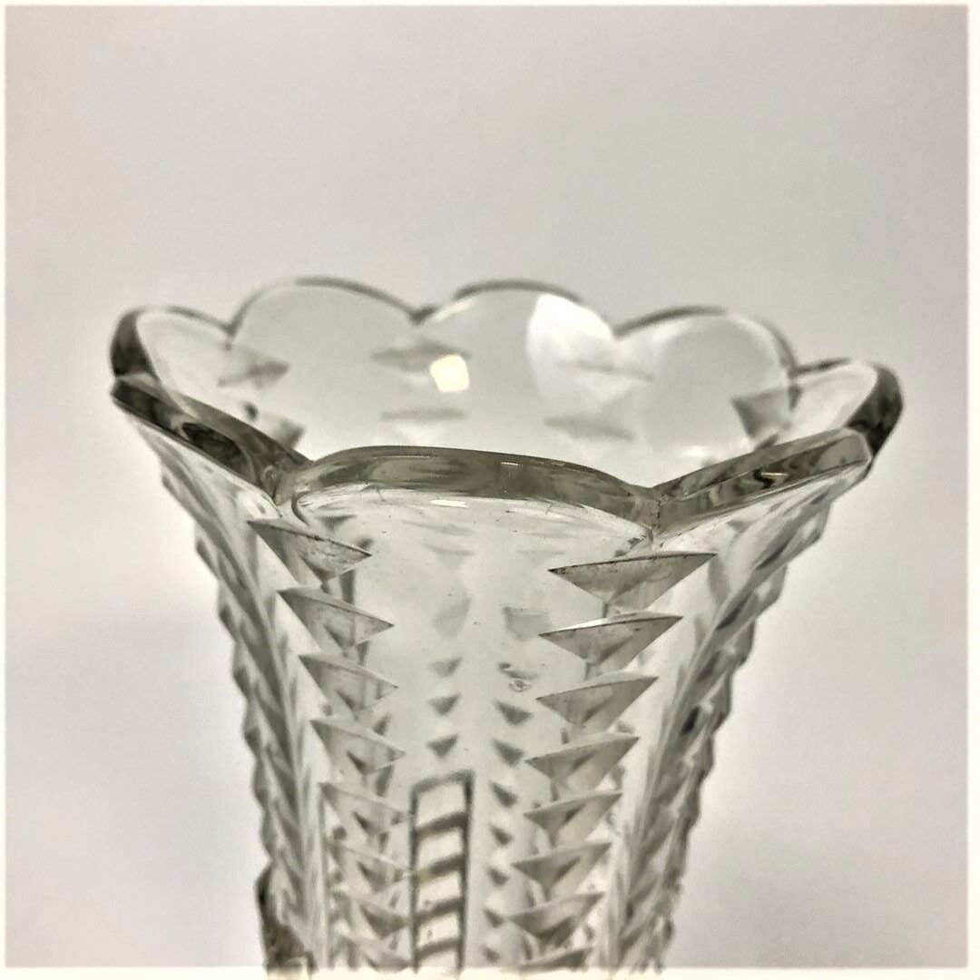 Ancient 19th-XXth cut crystal vase