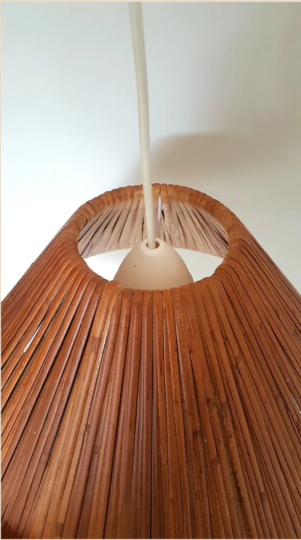 Vintage hanging in wooden slat