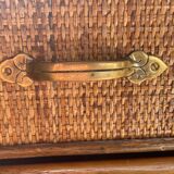 Commode osier et rotin
