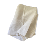 Cotton pillowcase with monogram MR