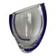 Krosno cobalt swirl glass vase