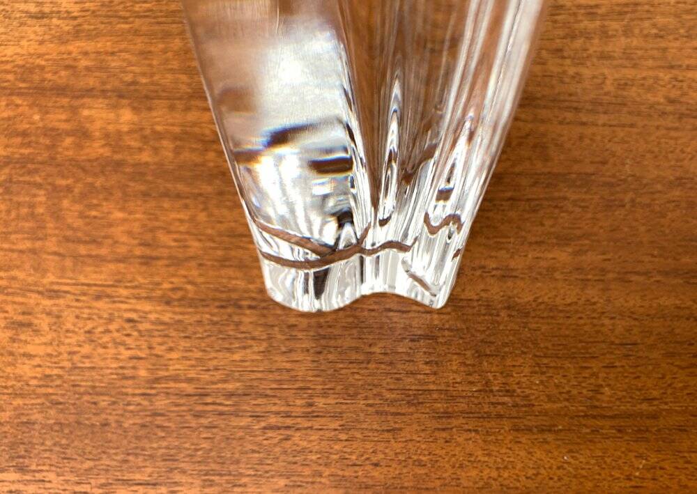 Vintage German glass candlestick by Villeroy & Boch