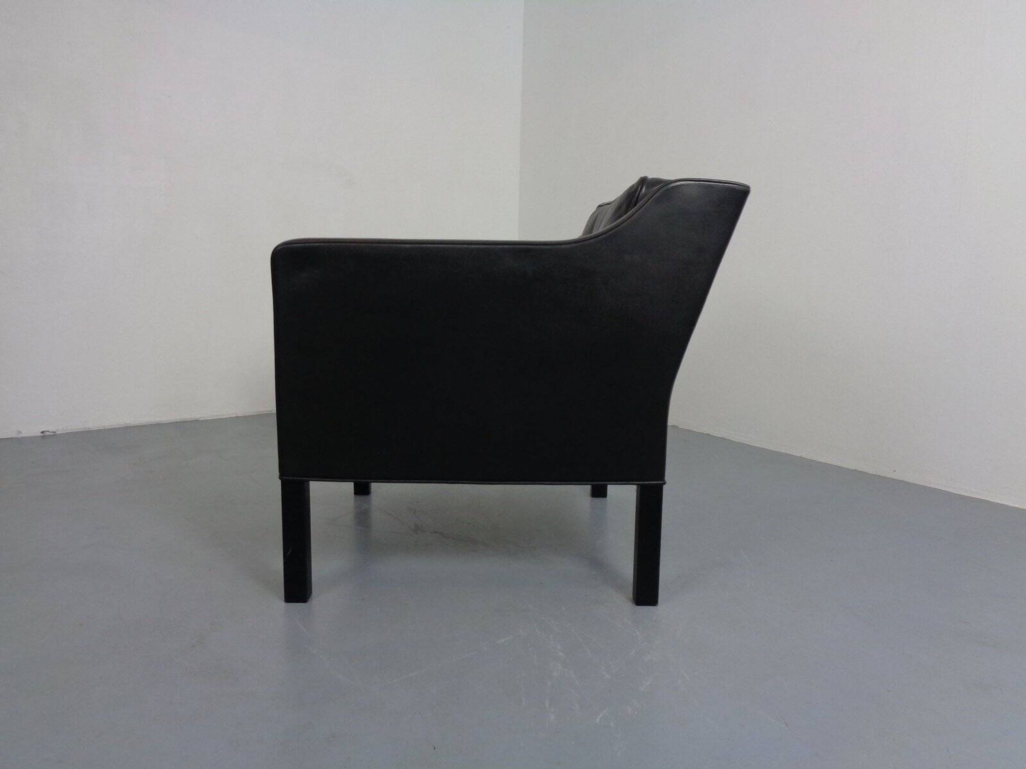 2321 Leather Armchair by Børge Mogensen for AS Fredericia Stolefabrik, Denmark, 1960s