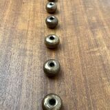 Brutalist Mid-Century Candle Holder in Bronze, 1960s, set of 6