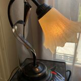 Bedside or desk tulip lamp