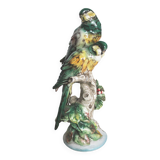 Couple of ceramic parakeets