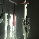 Vase taillé en verre