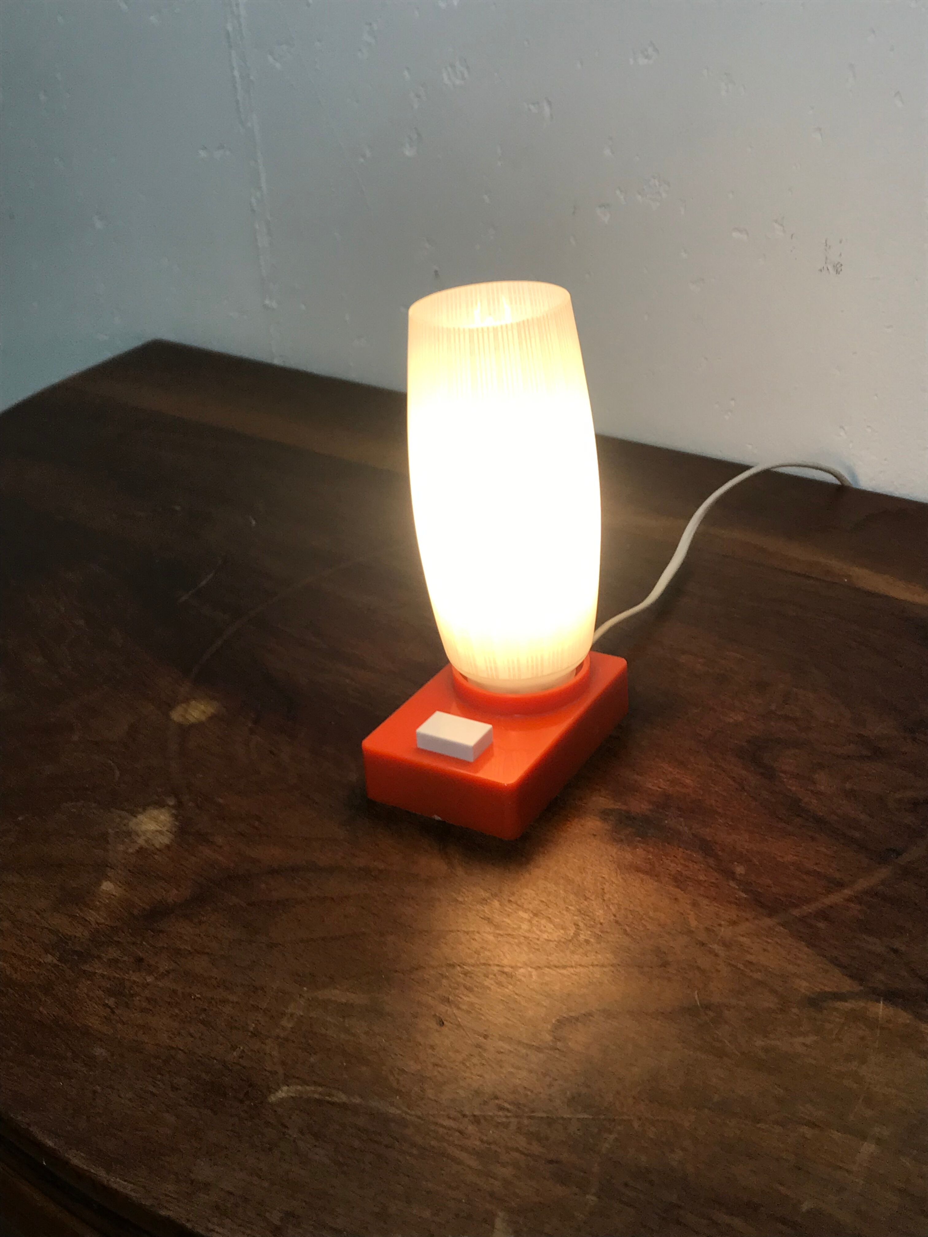 Seventies orange lamp