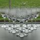 Portieux Meisenthal set of 10 crystal wine glasses