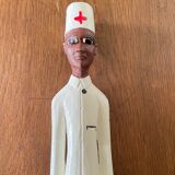 African settler wooden statuette