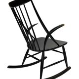 Fauteuil à bascule vintage Illum Wikkelso design danois