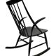Fauteuil à bascule vintage Illum Wikkelso design danois
