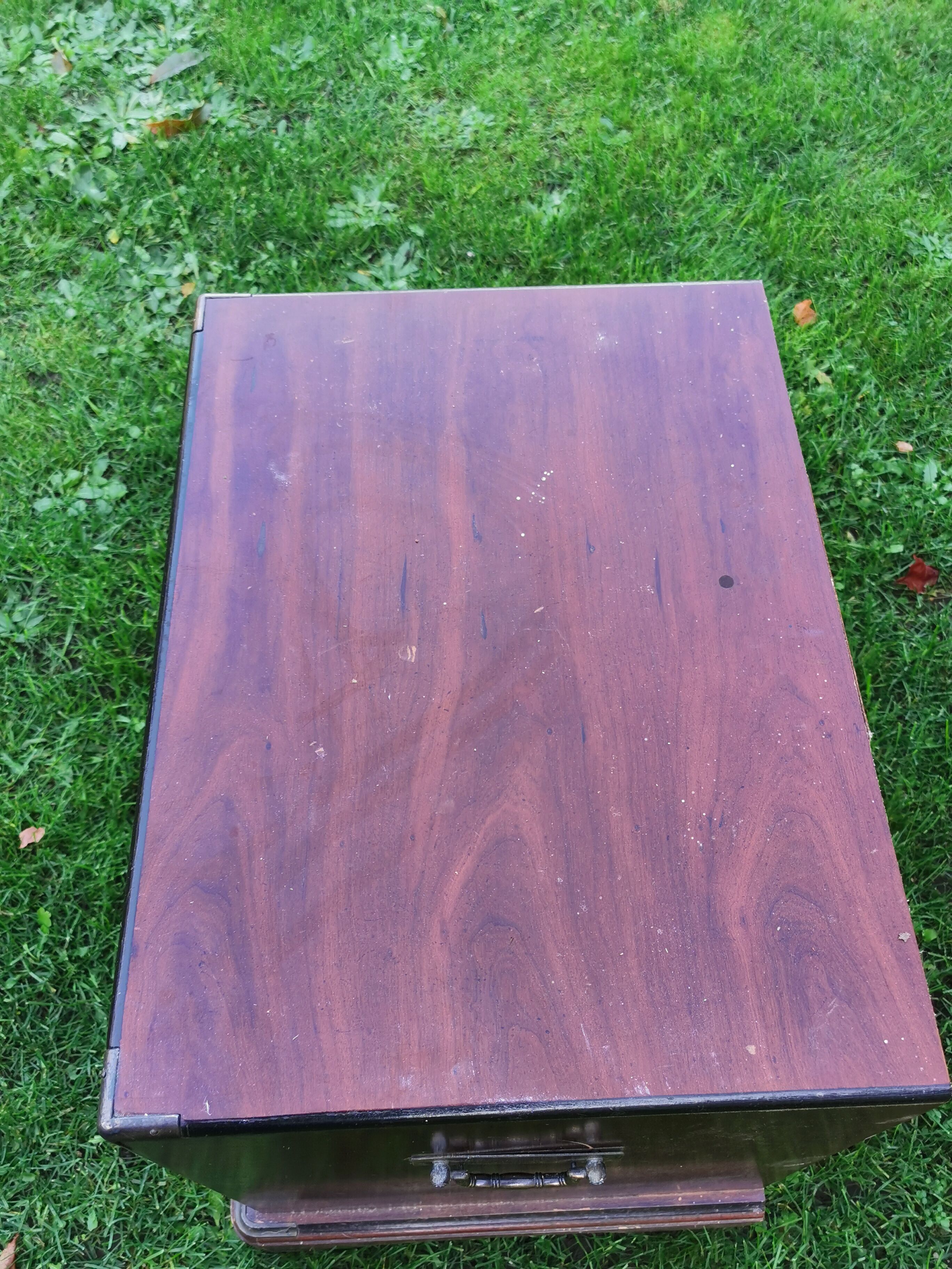 Navy dresser, solid mahogany, National Airy, with handles