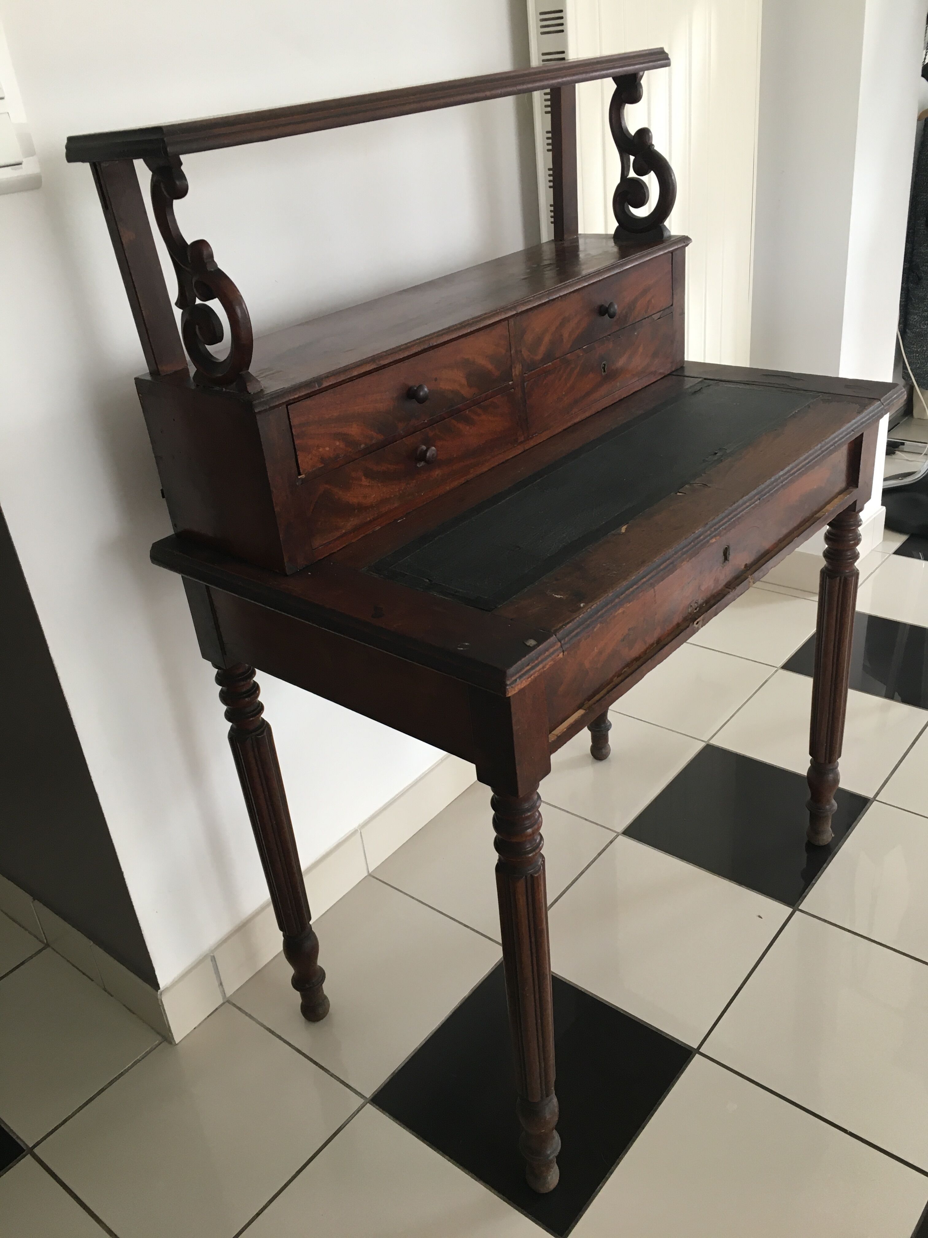Wooden secretary office