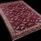 Turkmen Bukhara Yomud Rug: 3.10 X 2.08 Meters