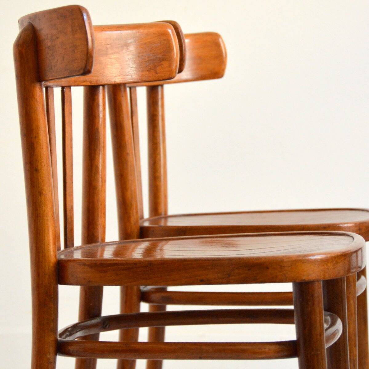 4 Thonet bistro chairs 1950s