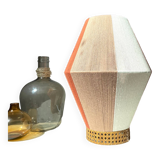 Woven cotton table lamp