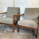 Walter Knoll Vintage Scandinavian Armchair Pair