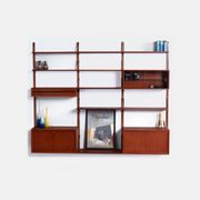 Royal System wall unit by Poul Cadovius for Cado, Denmark, 1960s – 17 pieces