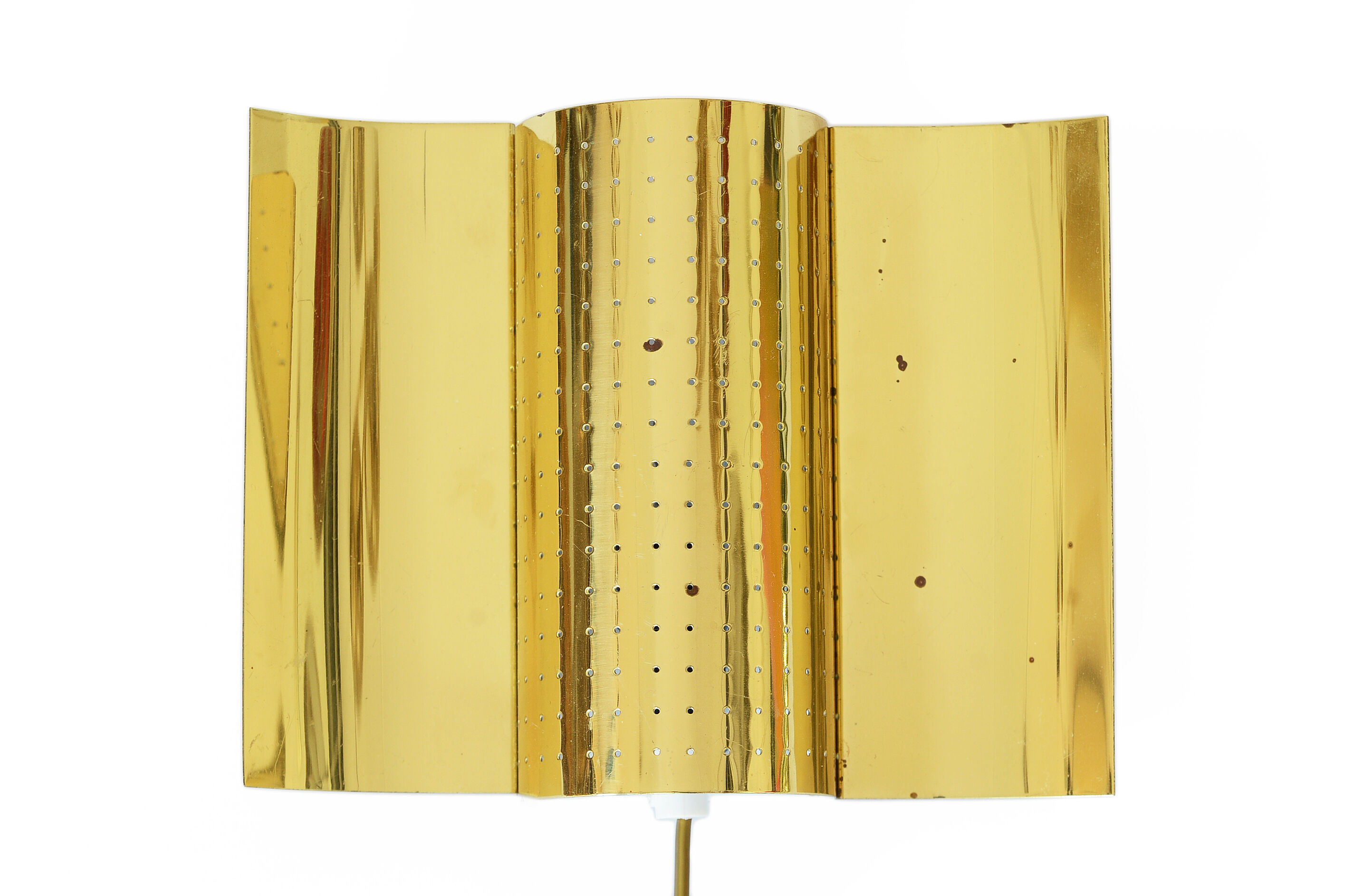 Brass wall sconce by Haga belysning, Sweden 1970s