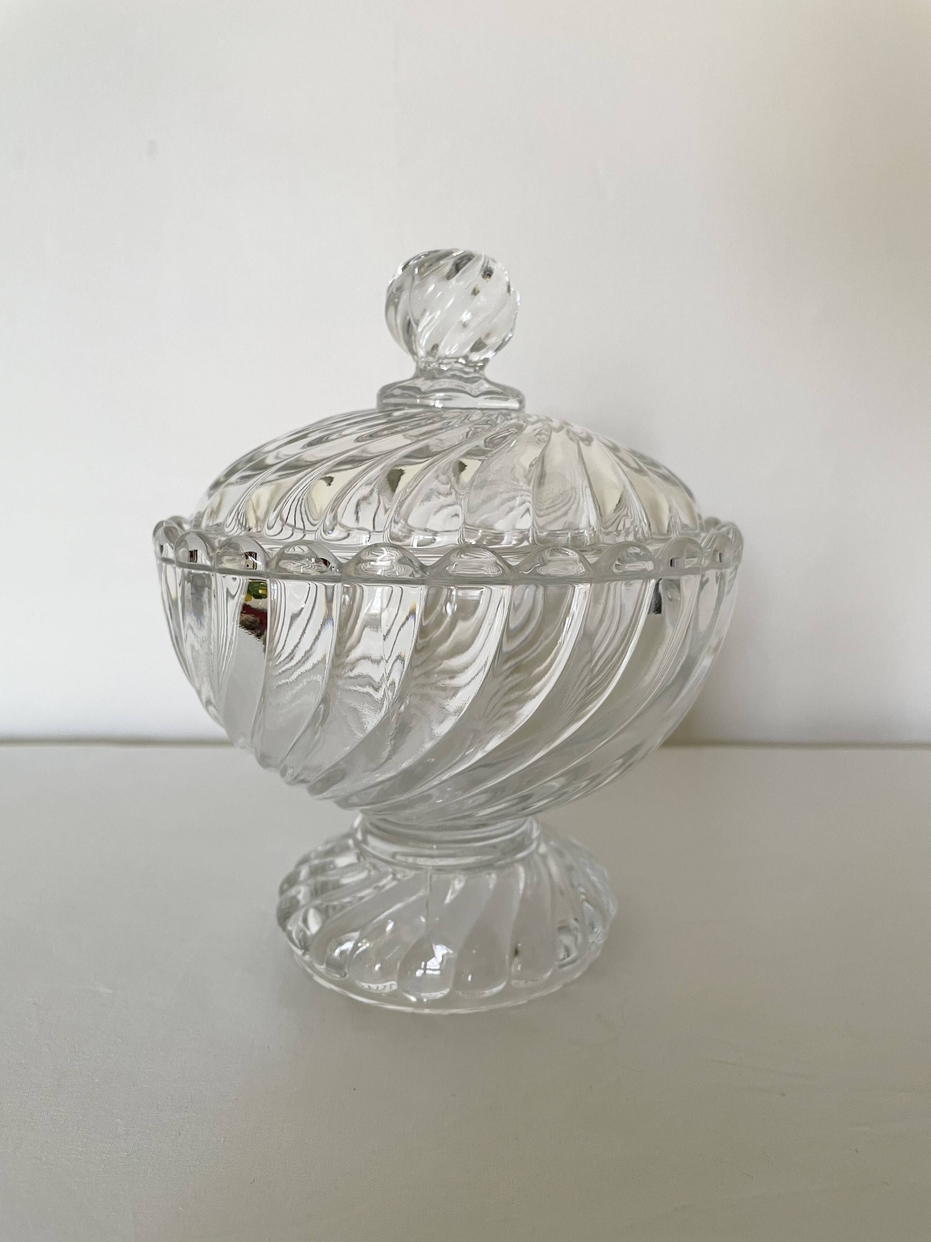 Baccarat crystal candy box, Bamboo model