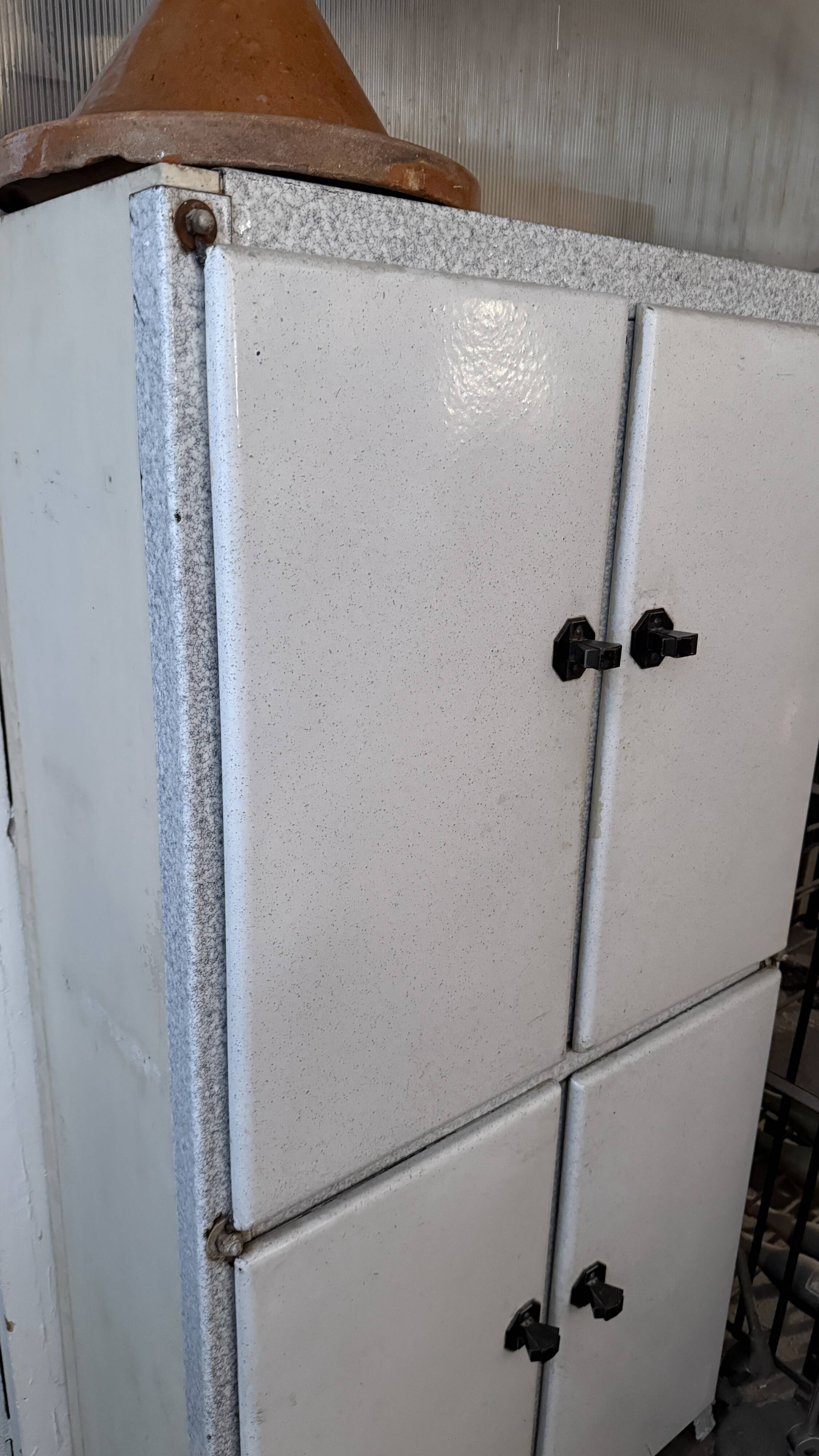 Vintage metal wardrobe