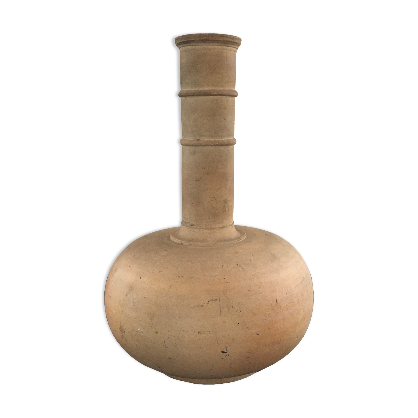 Terracotta heron vase