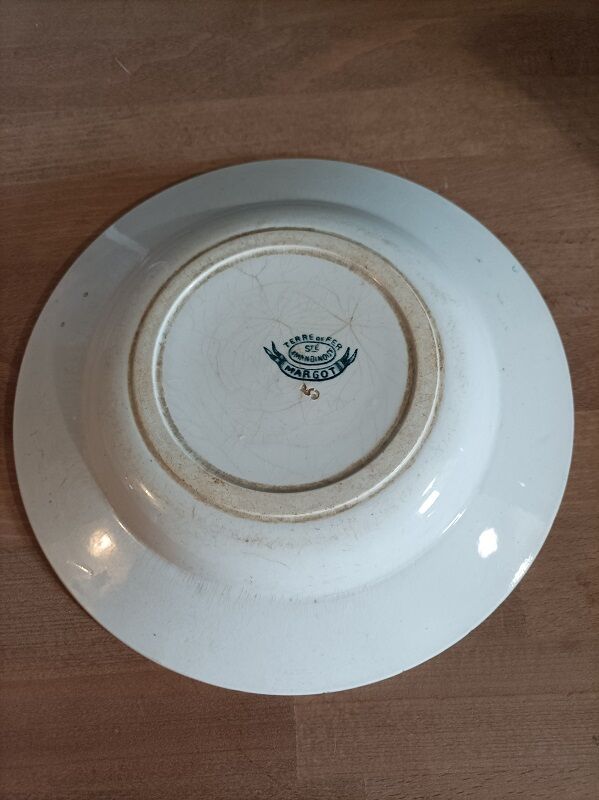 Plate Hollow iron earth Margot