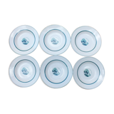 6 assiettes creuses vintage Sarreguemines service Arlette