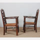 Pair of armchairs in the style of Charles Dudouyt, 1950.