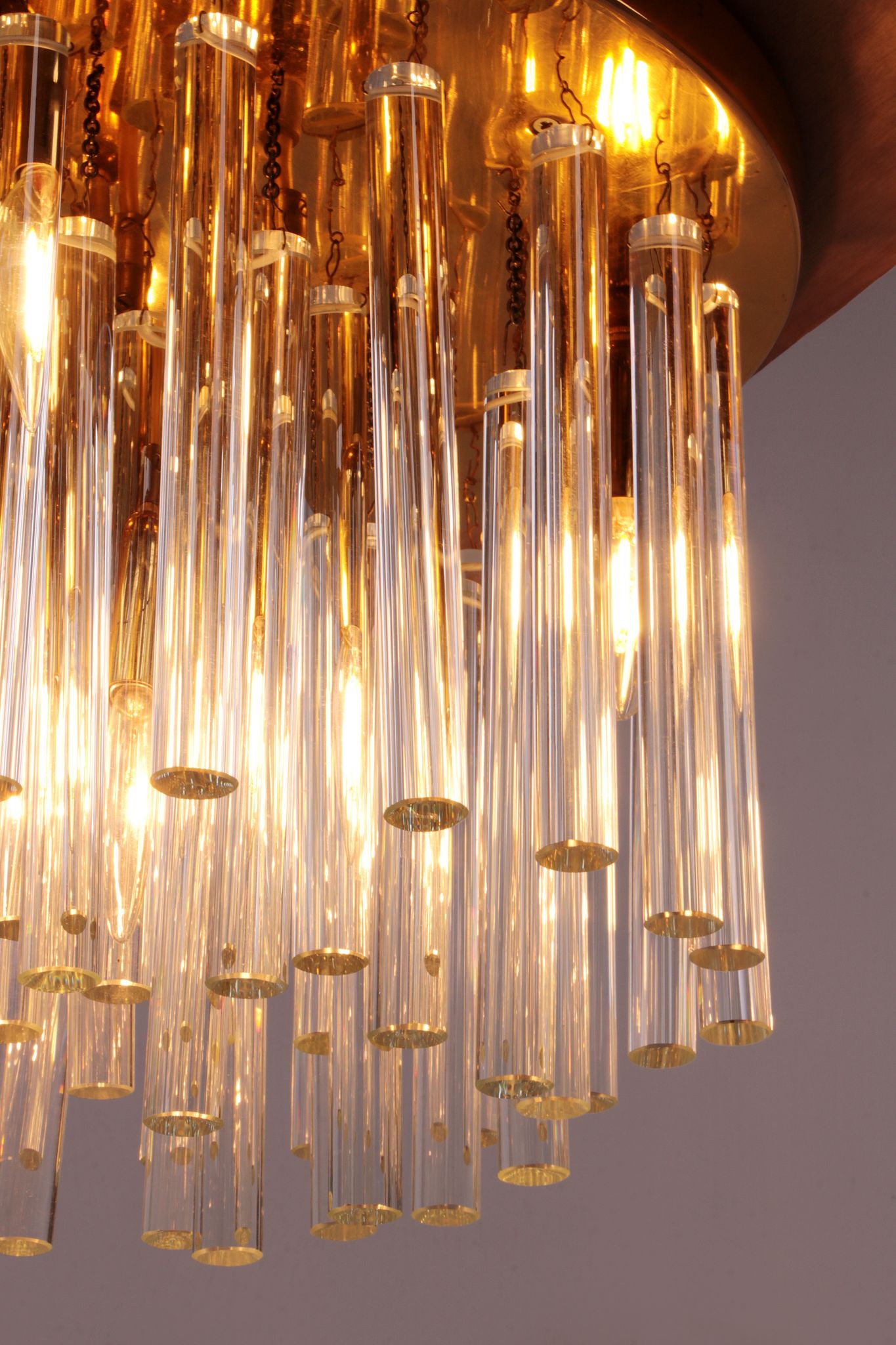 Crystal chandelier or ceiling lamp 1960, Germany