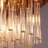 Crystal chandelier or ceiling lamp 1960, Germany