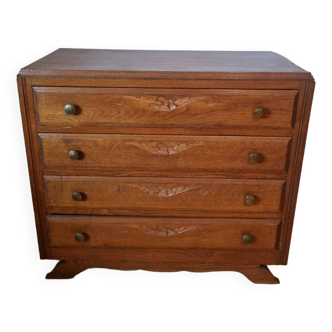 Vintage art deco chest of drawers