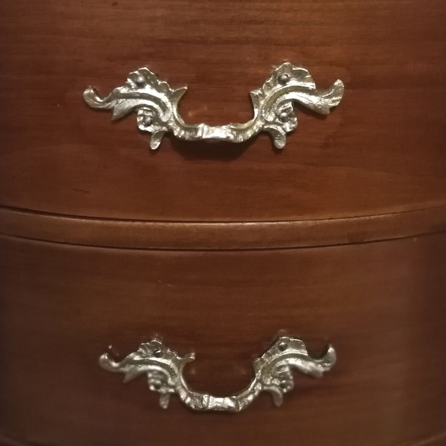 Bedside table or half-moon side furniture Louis XV style