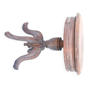 Guéridon blanc, patine