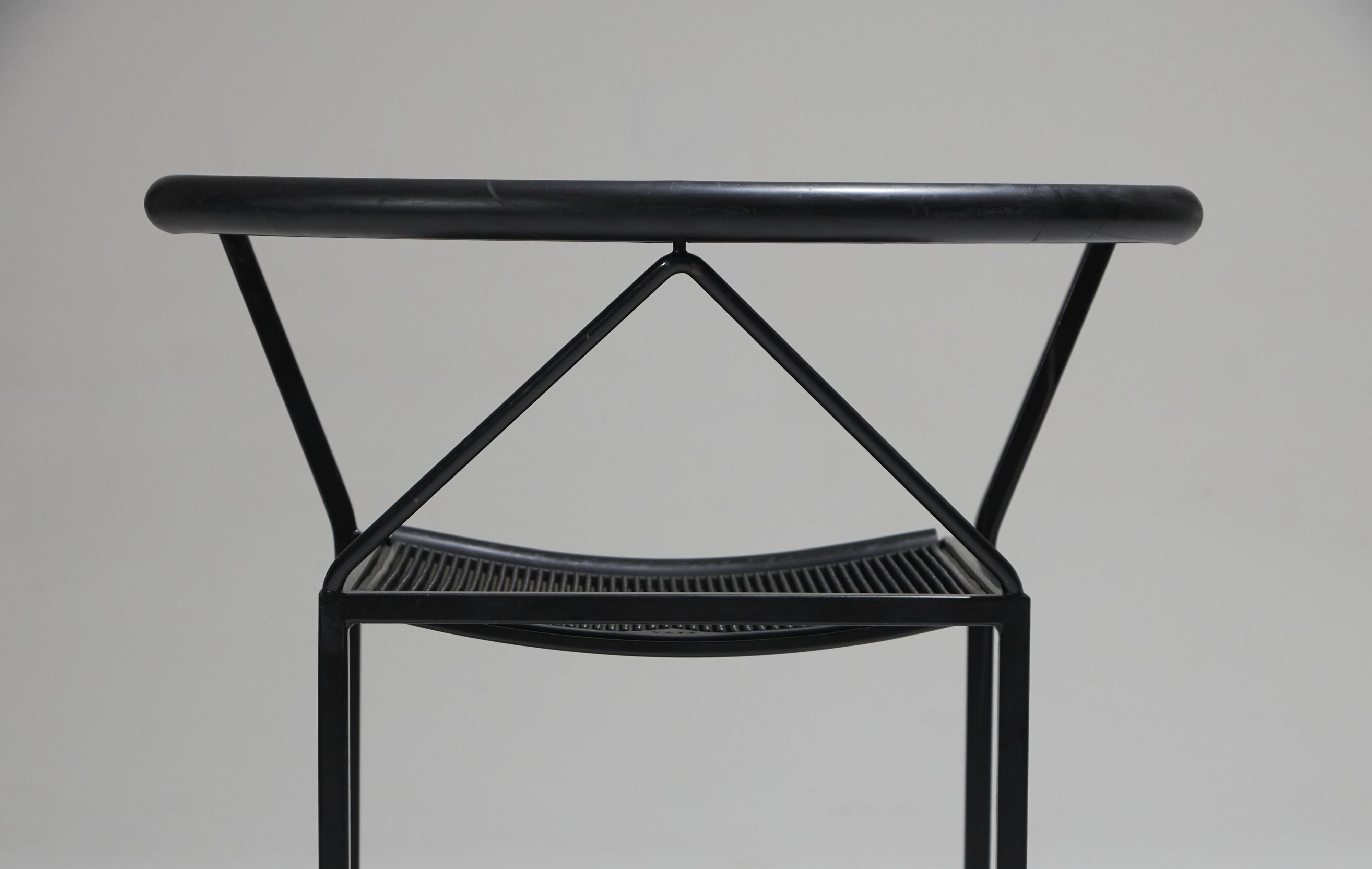 Pair of poltroncina chairs, zeus, maurizio peregalli, 1980s