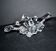 1960 design empty pocket coupe in free-form moulded crystal by Daum
